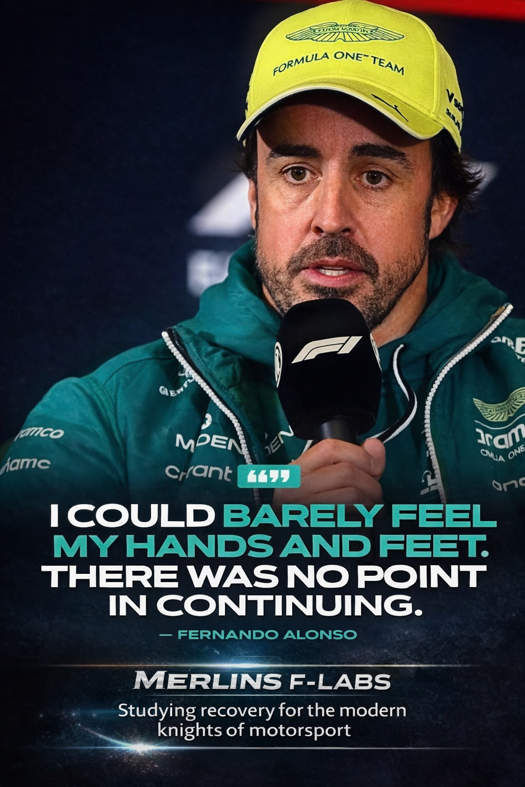 Fernando Alonso explains loss of feeling in his hands and feet after extreme Formula 1 car vibration during a race.