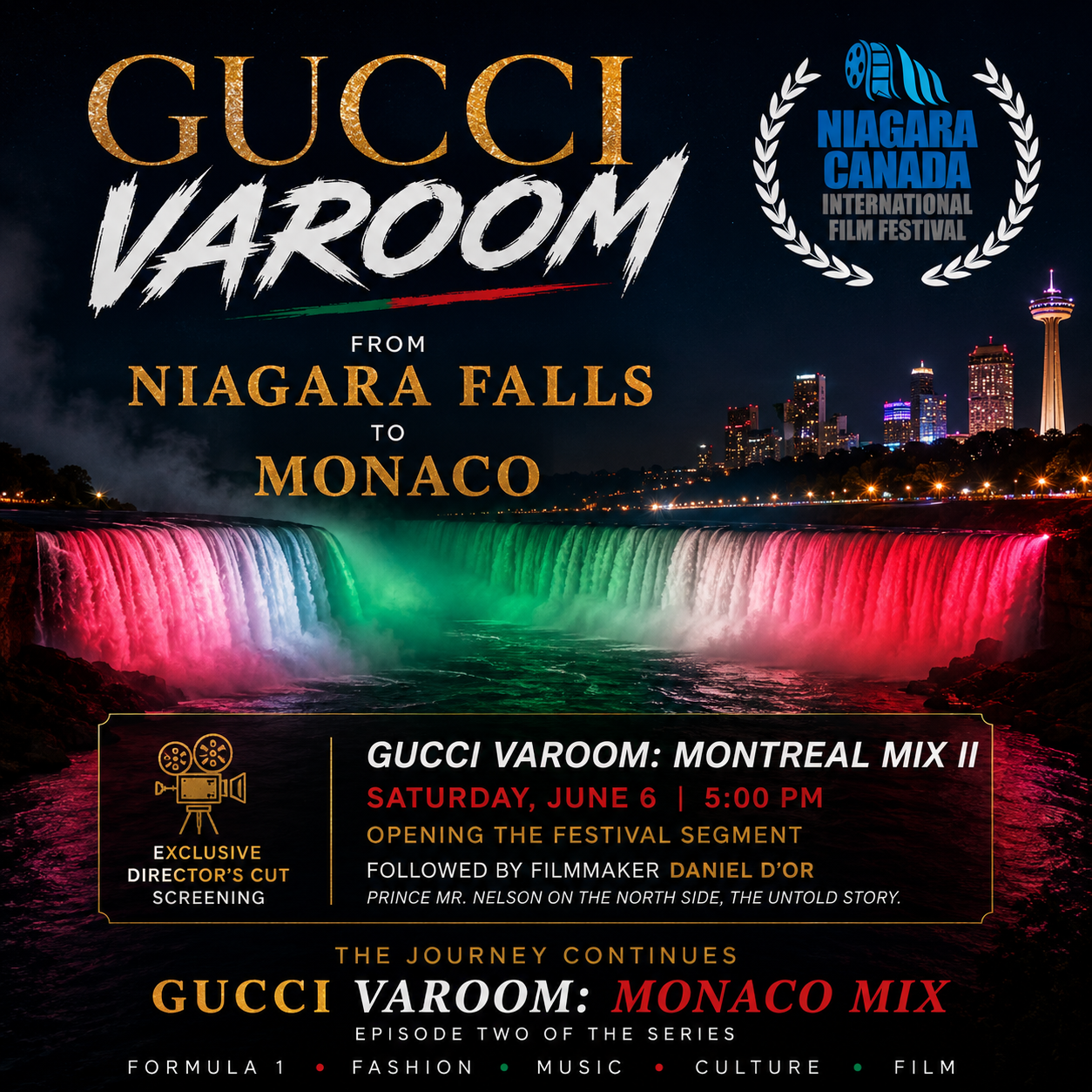 GUCCI VAROOM: From Niagara Falls to Monaco
